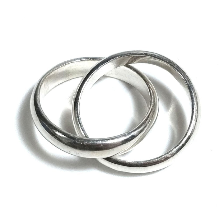 Anello fascia in argento 925 ANELLO artigianale | GIOIELLI IN ARGENTO | DOPPIO anello