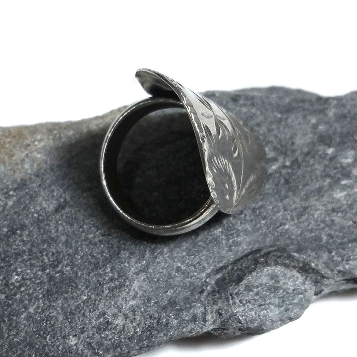 ANELLO ETNICO in argento 925 Anello d'argento largo | GIOIELLI ETNICI