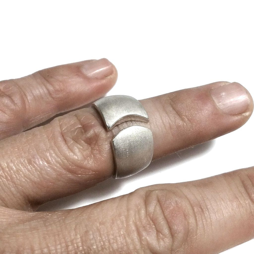 Anello fascia in argento 925 Anello d'argento | GIOIELLI ARGENTO | satinato