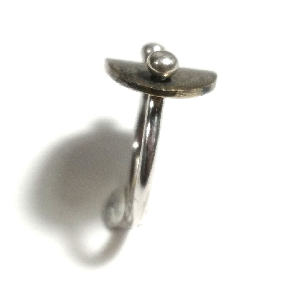 ANELLO artigianale in argento 925 con placca in ottone | ANELLI ARGENTO