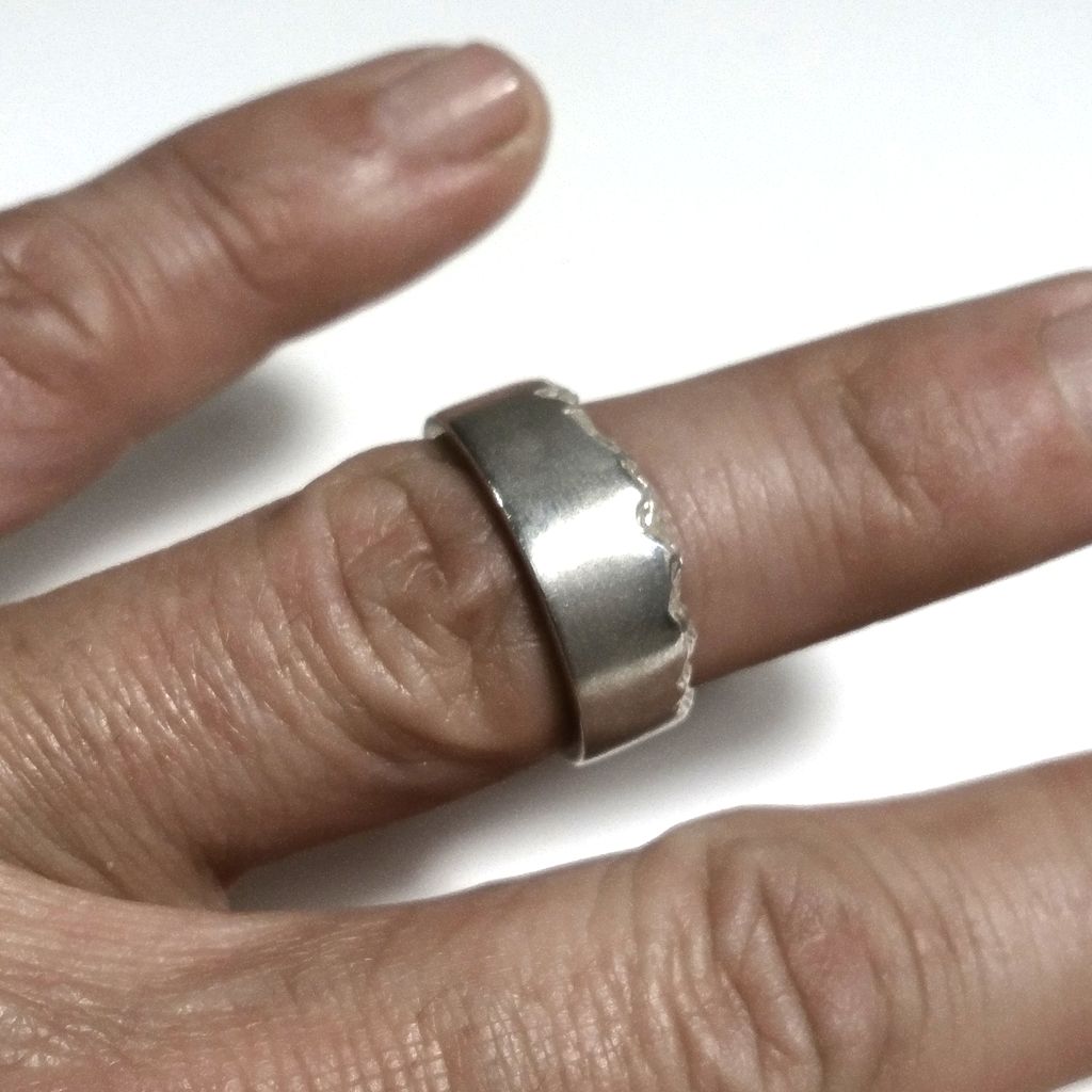 Anello fascia in argento 925 Anello d'argento | GIOIELLI ARGENTO | FASCIA satinata
