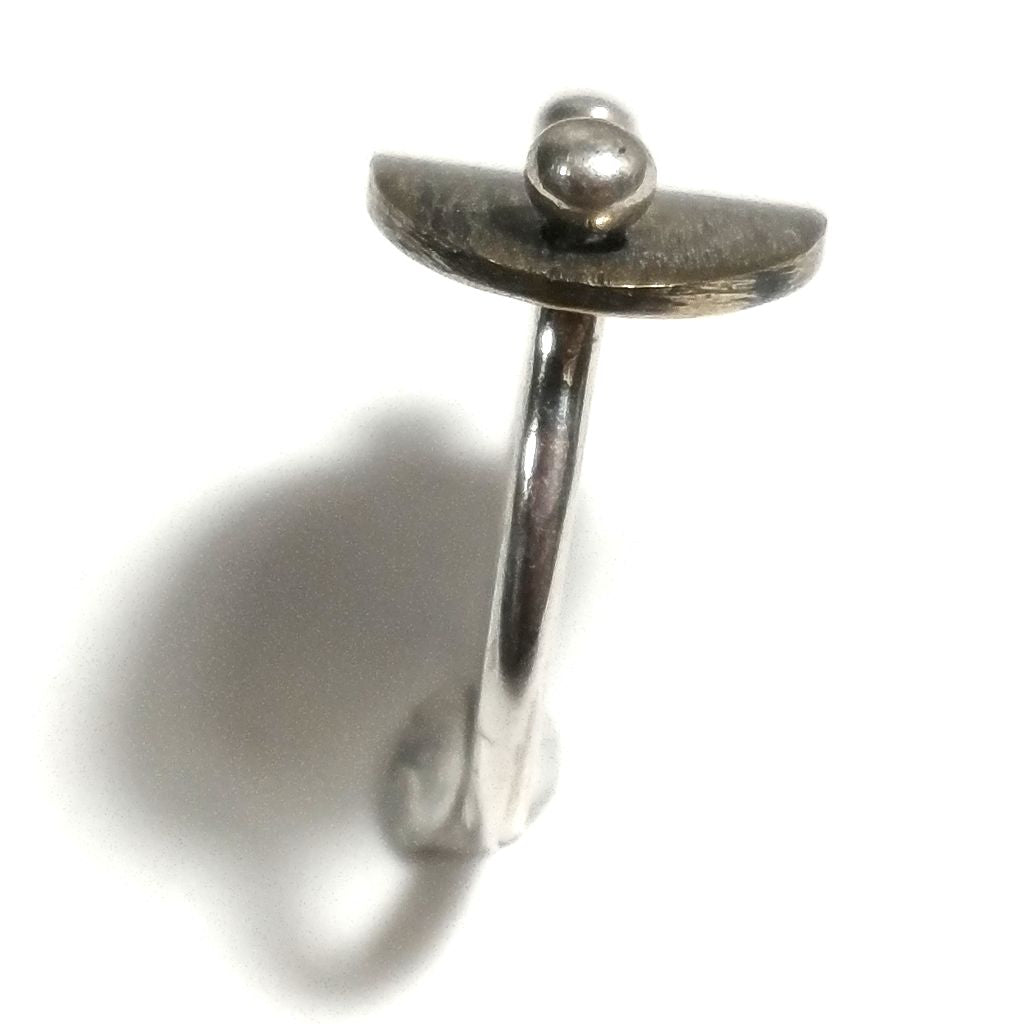 ANELLO artigianale in argento 925 con placca in ottone | ANELLI ARGENTO