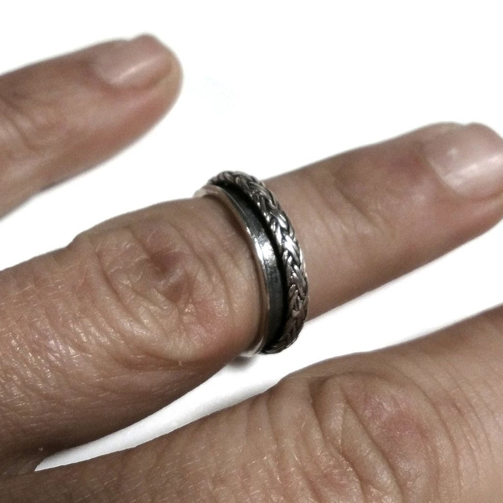Anello fascia in argento 925 ANELLO artigianale | Anello ARGENTO | ANTISTRESS