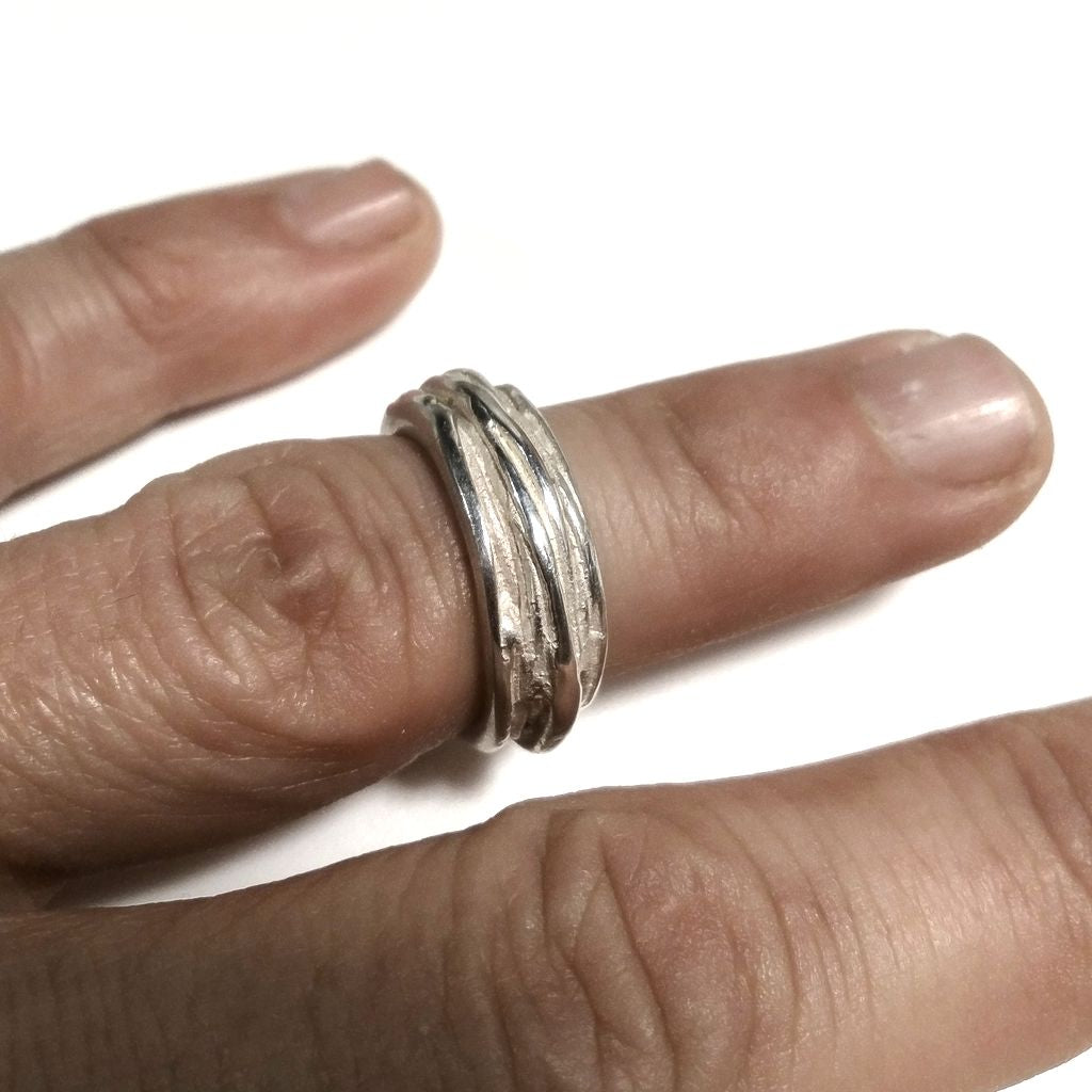 Anello fascia in argento 925 Anello d'argento | GIOIELLI ARGENTO | FASCIA satinata