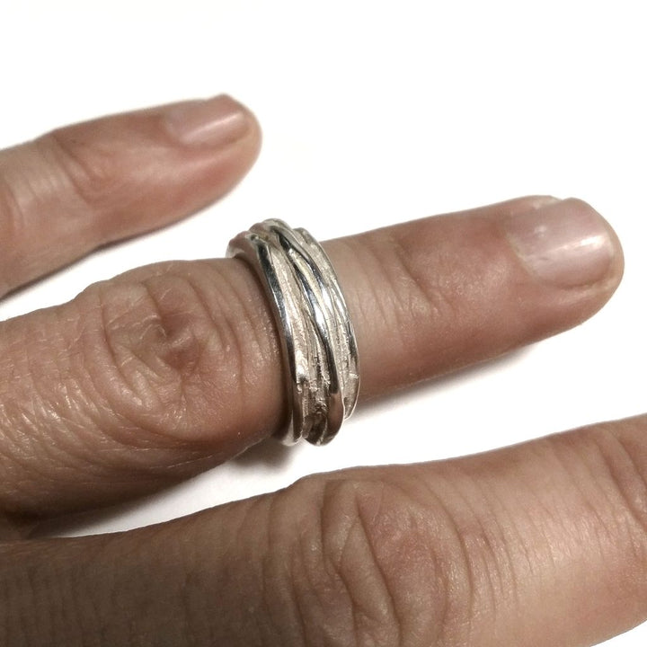 Anello fascia in argento 925 Anello d'argento | GIOIELLI ARGENTO | FASCIA satinata