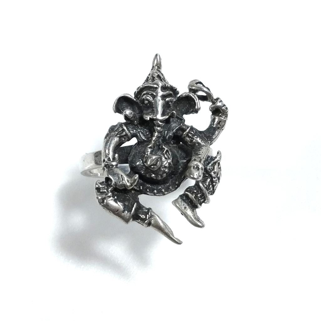 ANELLO ETNICO in argento 925 con GANESH | GIOIELLI ETNICI