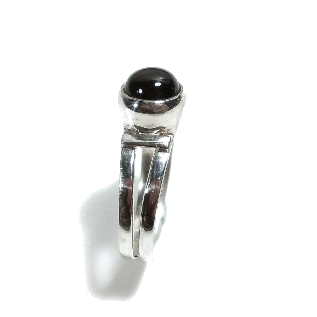 Anello con pietra in argento 925 con Granato | GIOIELLI IN ARGENTO