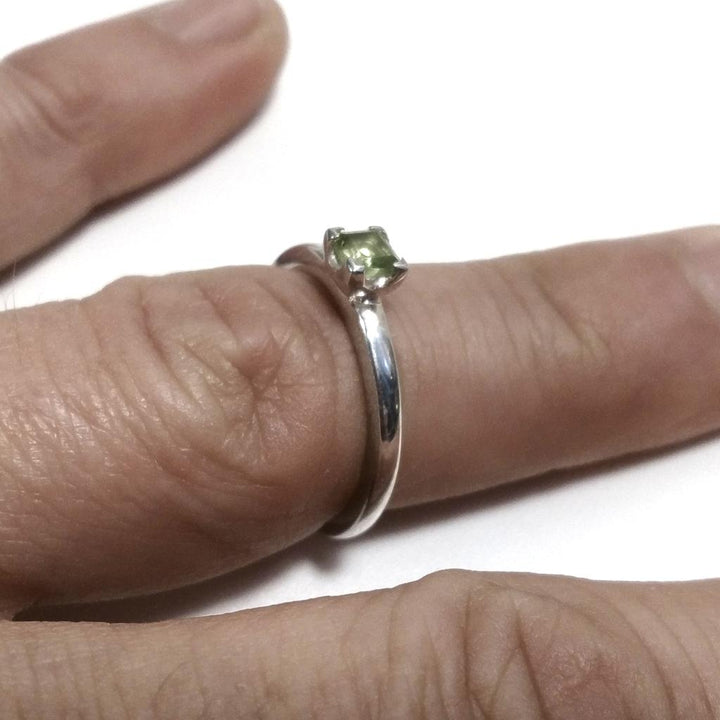 ANELLO artigianale in argento 925 Anello con Peridoto | GIOIELLI IN ARGENTO