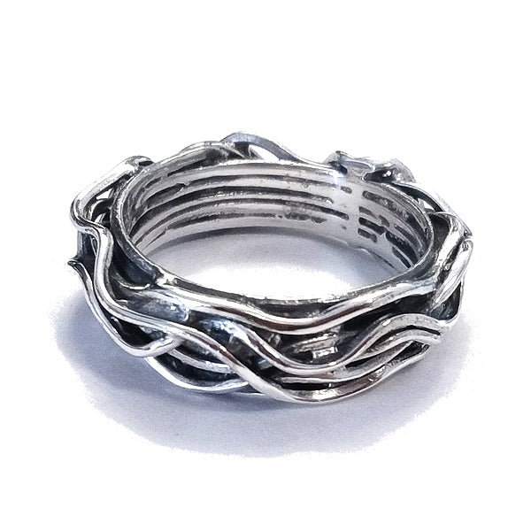 ANELLO etnico WIRED in argento 925 ANELLO artigianale | ANELLO ARGENTO | Filo della vita