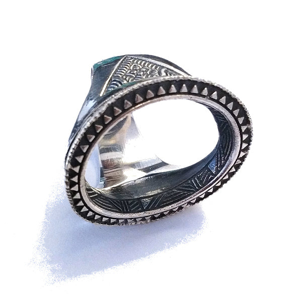 ANELLO etnico DULARI in argento 925 ANELLO artigianale | ANELLO ARGENTO