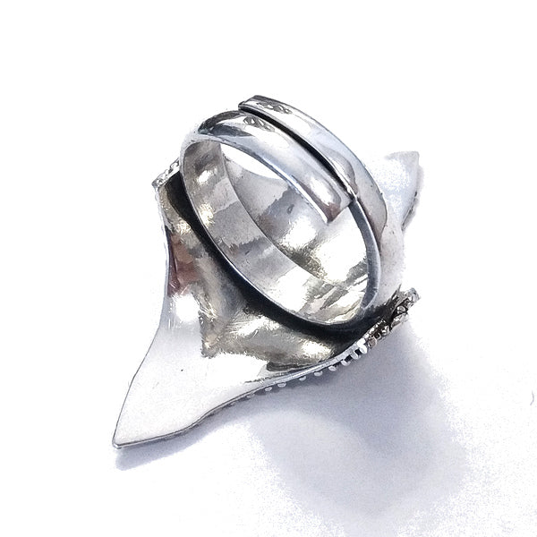 ANELLO etnico DAMINI in argento 925 ANELLO artigianale | ANELLO ARGENTO