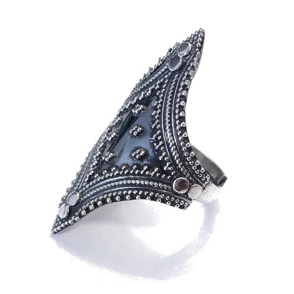 ANELLO etnico DAMINI in argento 925 ANELLO artigianale | ANELLO ARGENTO