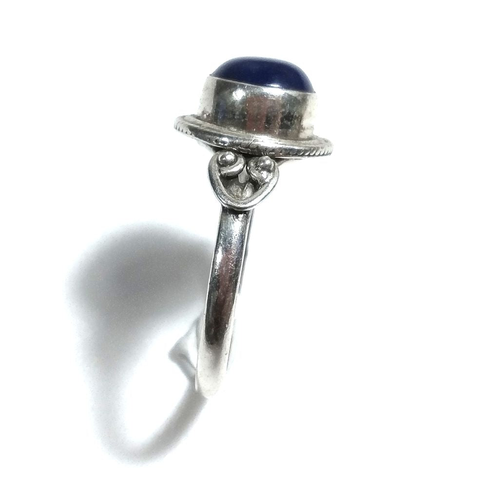 Anello con pietra in argento 925 con Lapislazzuli | GIOIELLI ETNICI