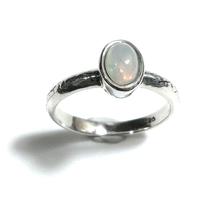 Anello con pietra in argento 925 con Opale | ANELLI ARGENTO