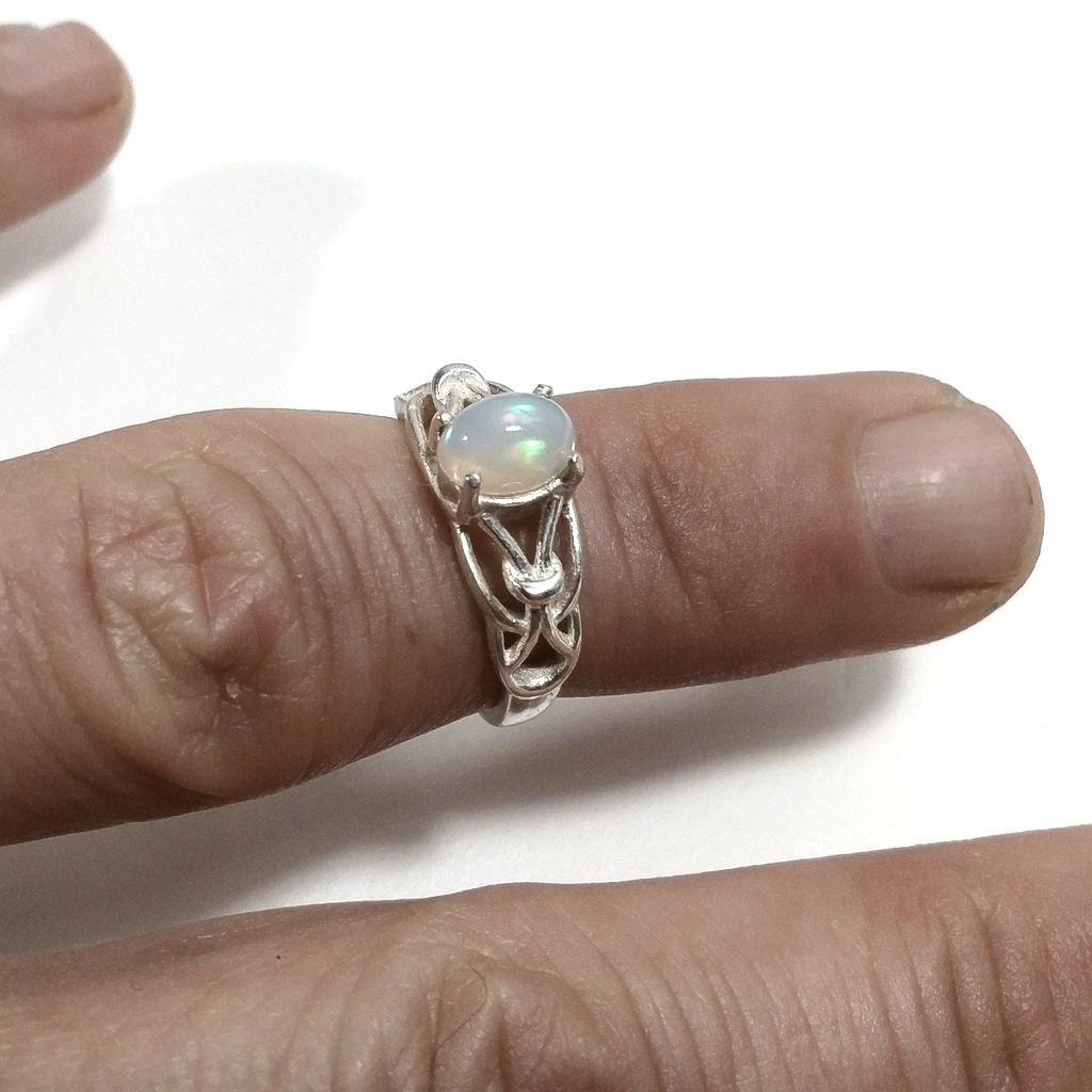 Anello con pietra in argento 925 con Opale | ANELLI ARGENTO