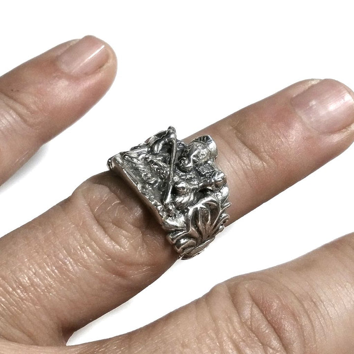 ANELLO ETNICO in argento 925 con GANESH | GIOIELLI ETNICI