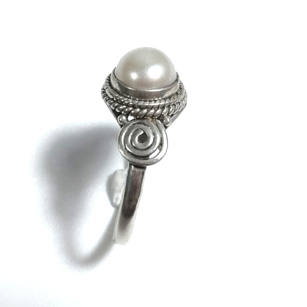 Anello con pietra in argento 925 con Perla | GIOIELLI ETNICI