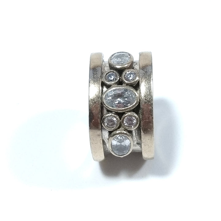 Anello fascia in argento 925 ANELLO artigianale Zircone | ANELLI ARGENTO