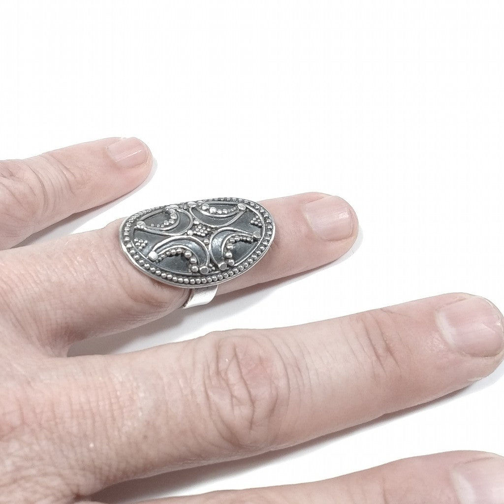 ETHNIC RING in 925 silver handcrafted RING | SILVER RINGS
