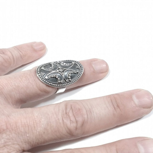 ANELLO ETNICO in argento 925 ANELLO artigianale | ANELLI ARGENTO – immagine2