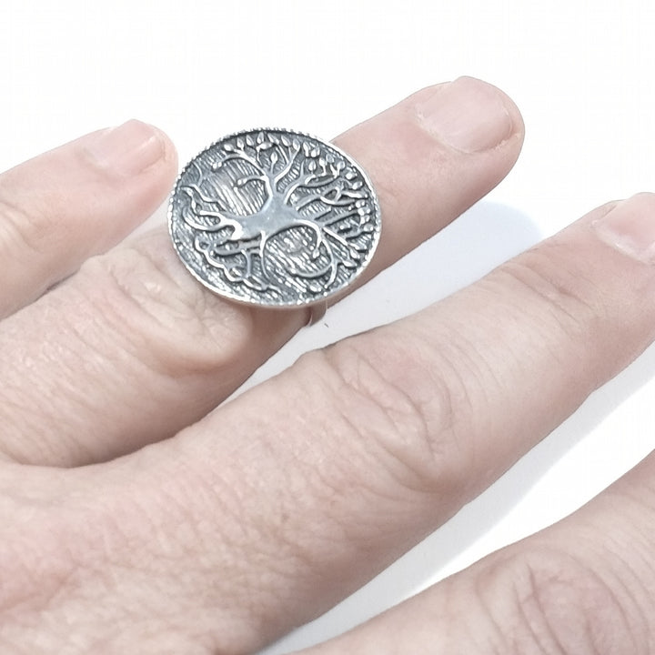 Handcrafted RING in 925 silver - Tree of life