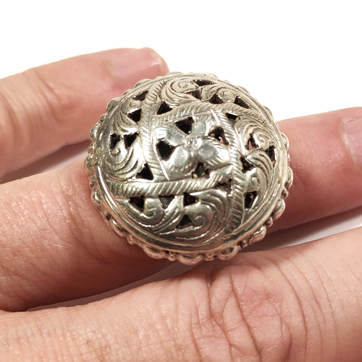 ETHNIC RING in 925 silver RING - CHINTAK