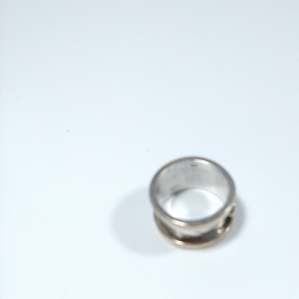 Band ring in 925 silver handcrafted Zircon RING | SILVER RINGS