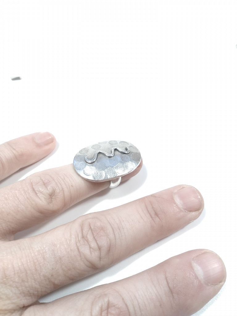 Anello etnico in argento 925 artigianale - KHEDA