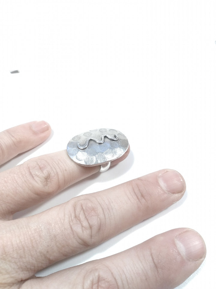 Anello etnico in argento 925 artigianale - KHEDA