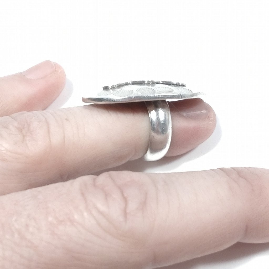 Anello etnico in argento 925 artigianale - KHEDA