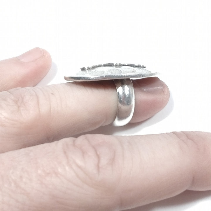 Anello etnico in argento 925 artigianale - KHEDA