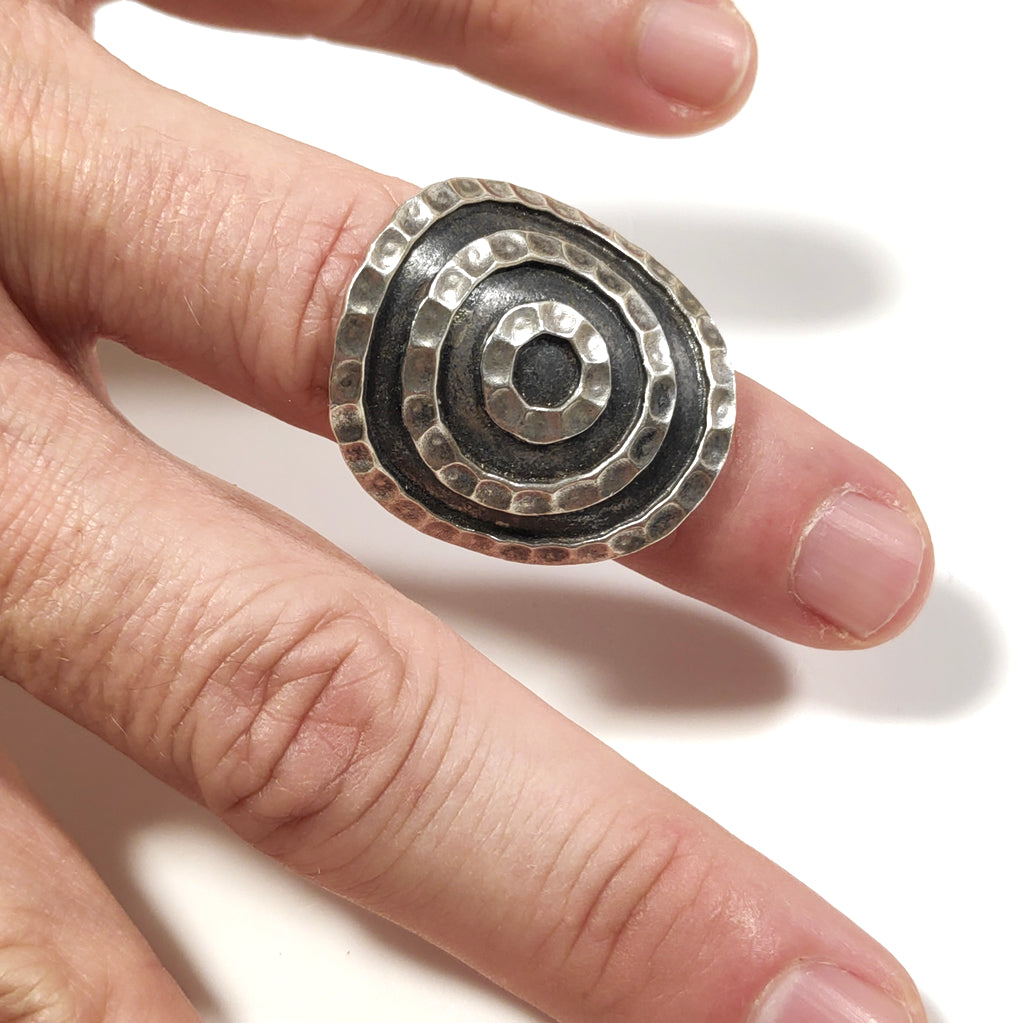 ETHNIC RING in 925 silver RING - AAMIN