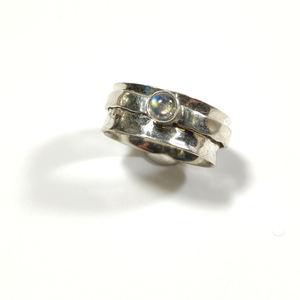 Anello antistress ANBU con pietra in argento 925