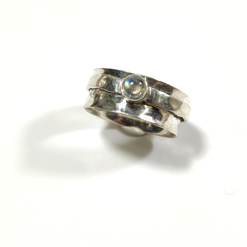 Anello antistress ANBU con pietra in argento 925