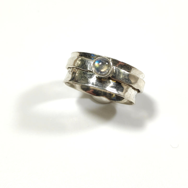 Anello antistress ANBU con pietra in argento 925