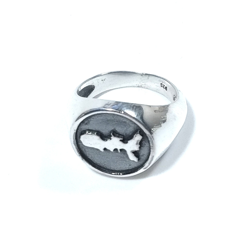 ANELLO artigianale in argento 925 Anello da Mignolo ELBA