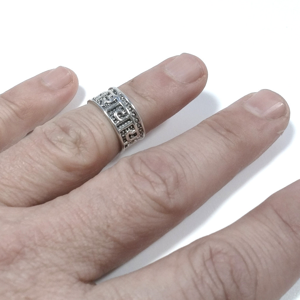 Handcrafted 925 silver band ring - MUDASHA