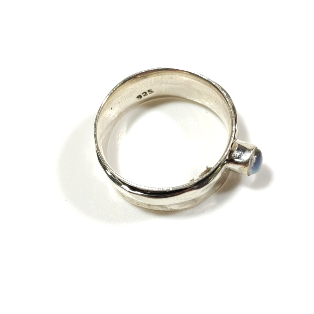 Anello antistress ANBU con pietra in argento 925