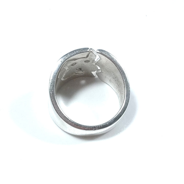 Band ring in 925 silver handcrafted RING | Dog