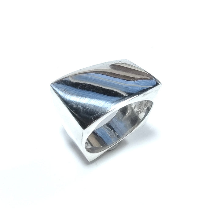 Anello fascia in argento 925 ANELLO artigianale | PEZZO UNICO