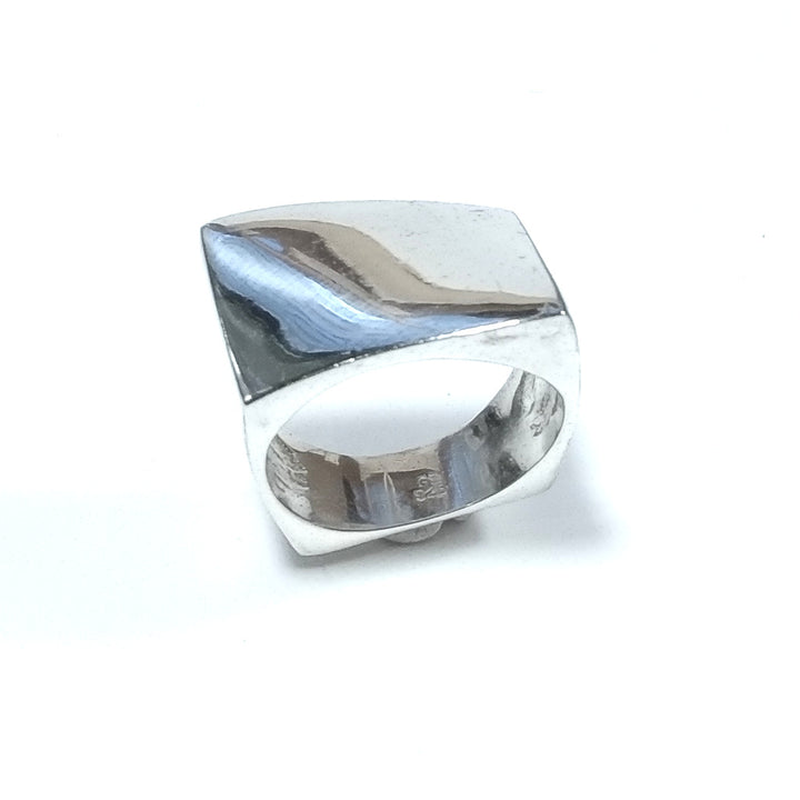 AGATA band ring in 925 silver handcrafted RING | SINGLE PIECE
