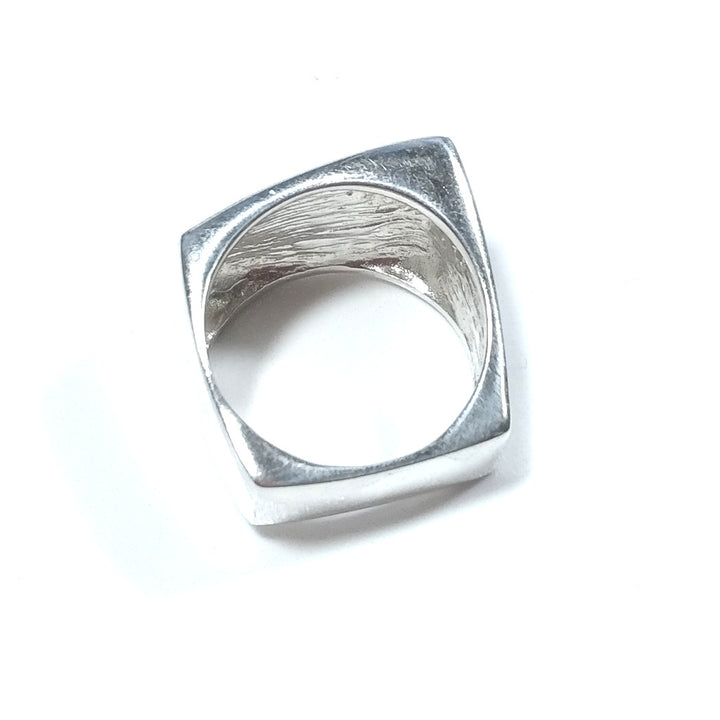 AGATA band ring in 925 silver handcrafted RING | SINGLE PIECE