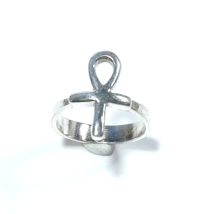 ETHNIC RING in 925 silver handcrafted RING | ANKH Key to life