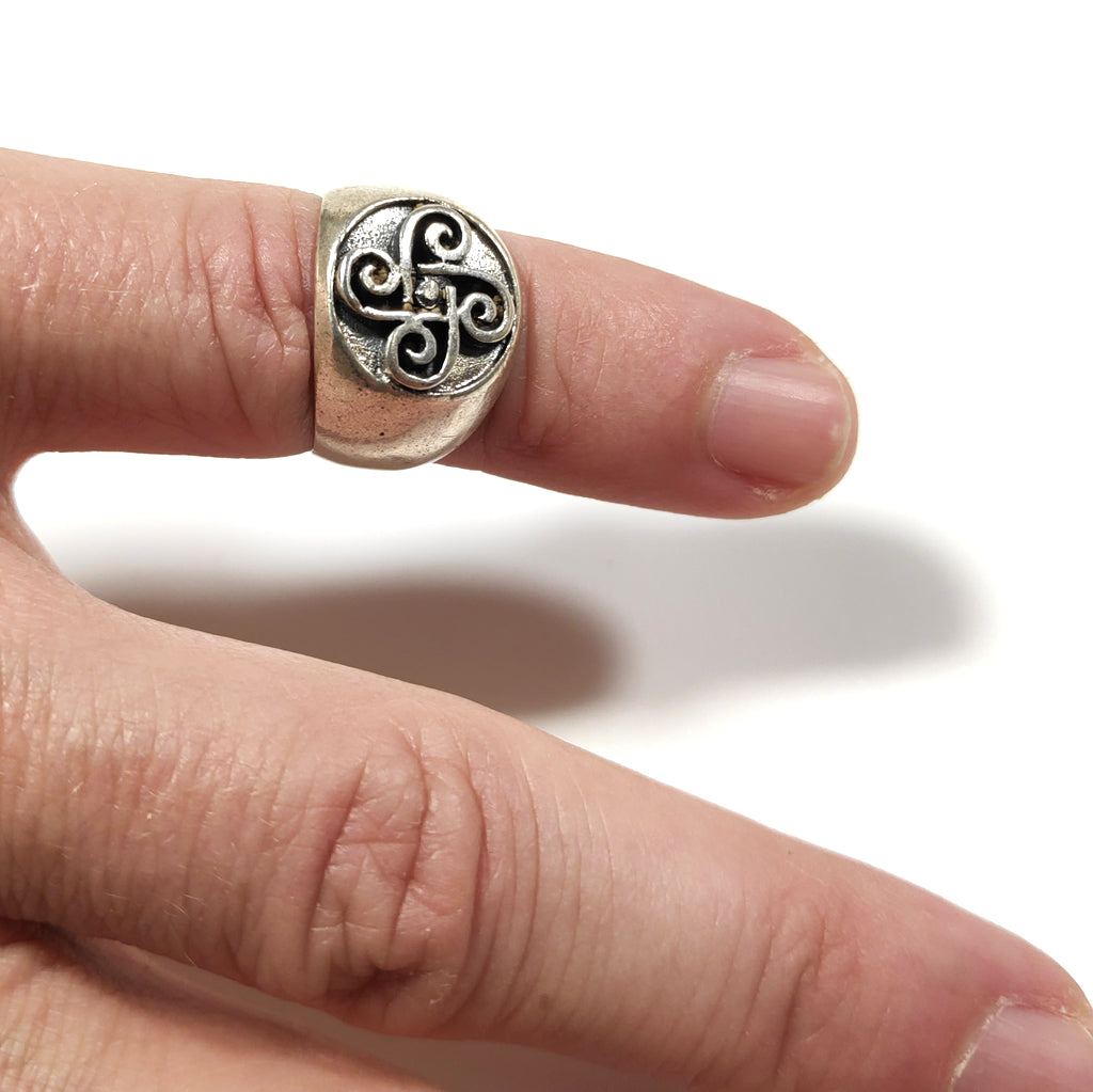 Pinky ring in 925 silver - AATMIK