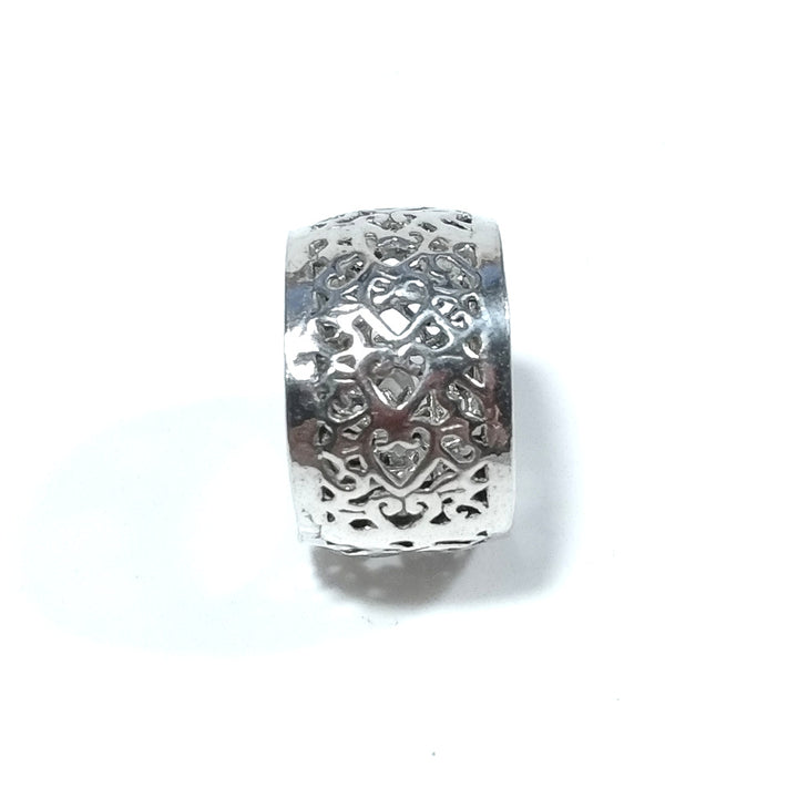 Anello fascia in argento 925 ANELLO artigianale | Cuori