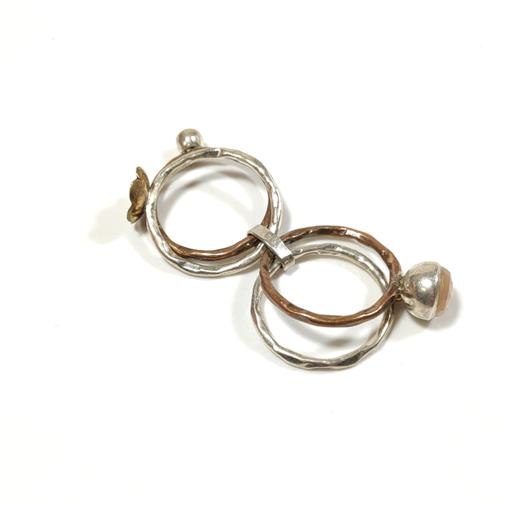 Anello con pietra in argento - AMOLI
