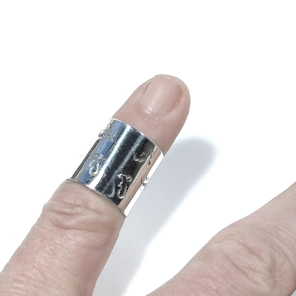 Handcrafted RING in 925 silver Band ring | Elba to Porter