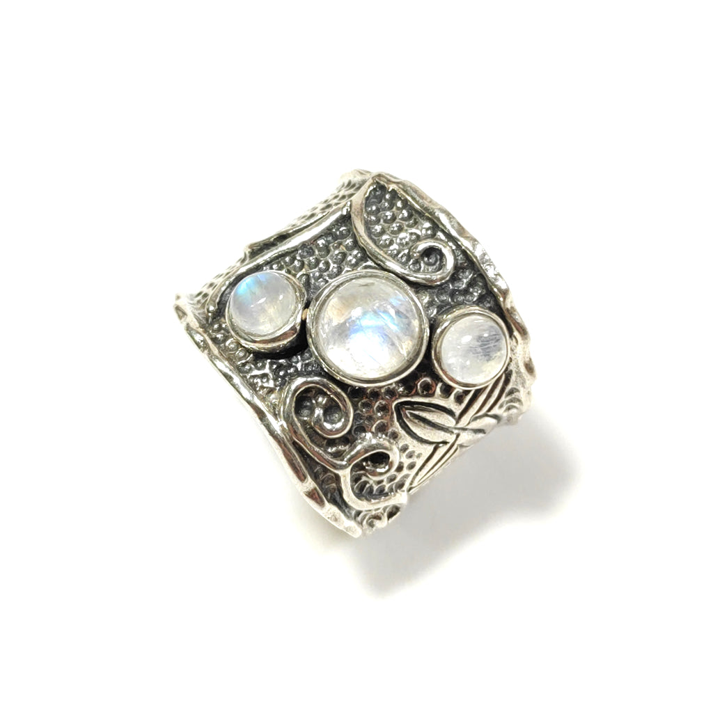 Anello con pietra in argento 925 Pietra di Luna