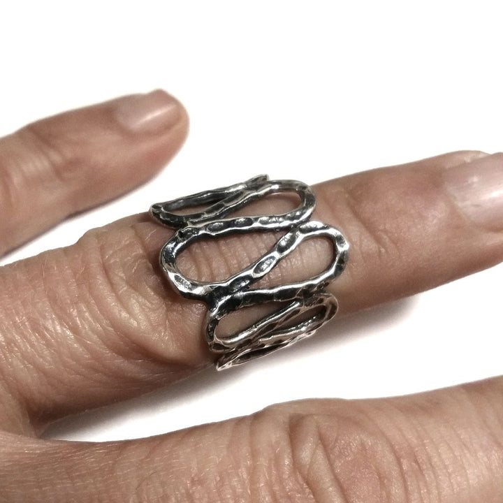 ANELLO artigianale in argento 925 Anello fascia | ANELLI ARGENTO