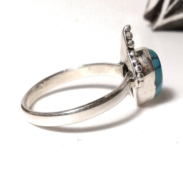 Anello ETNICO AAHNA con pietra in argento 925 con Pietra | GIOIELLI ETNICI